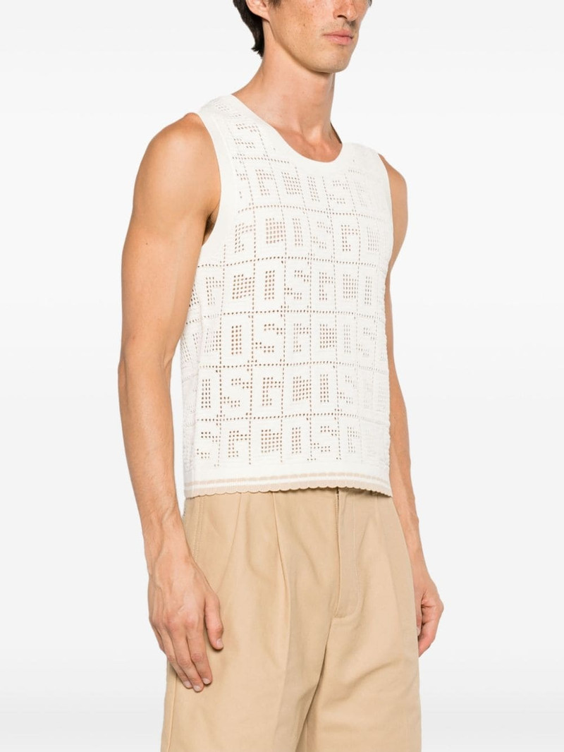 monogram macramÃ© sleeveless jumper 3
