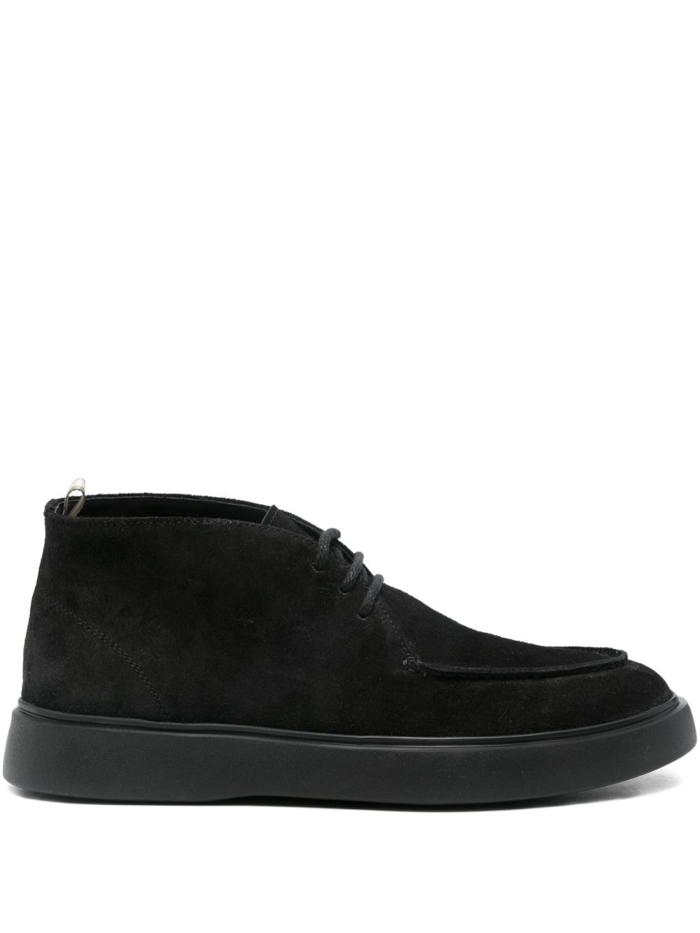 suede lace-up boots - 1