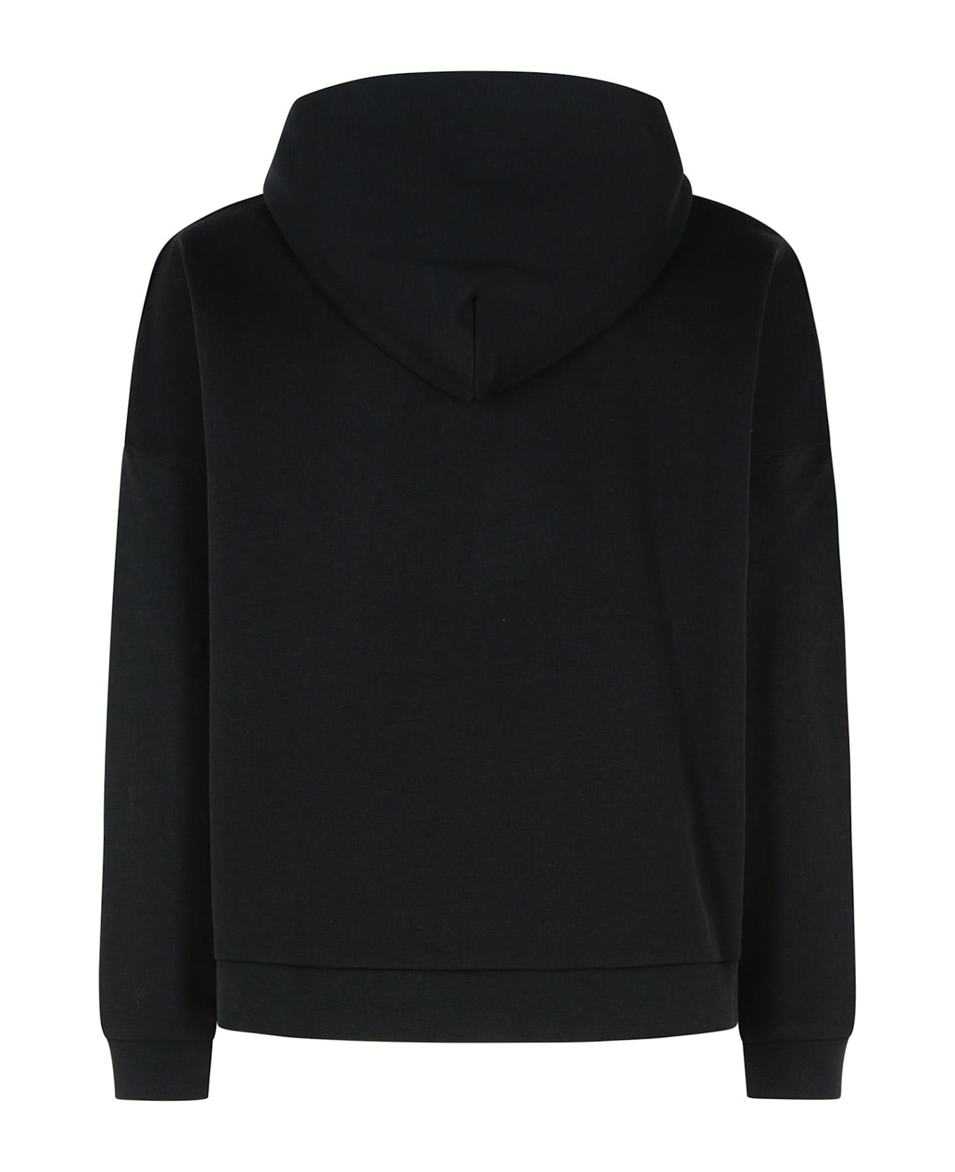 'crystal' Black Cotton Sweatshirt - 3