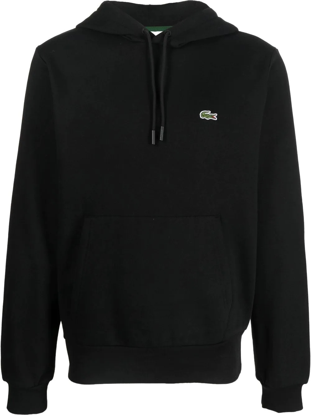appliqué-logo long-sleeve hoodie - 1