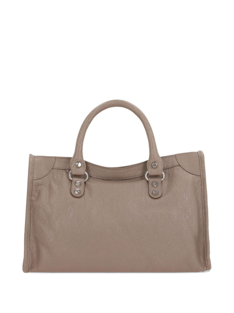 BALENCIAGA Le City leather studded handbag outlook