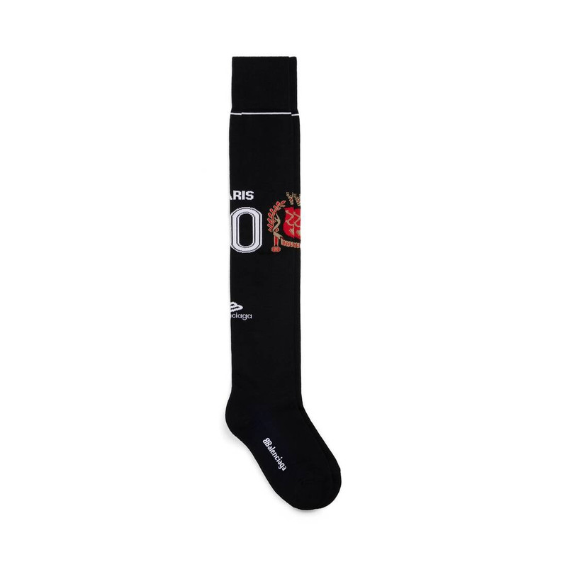 Paris Soccer High Socks in Black 1