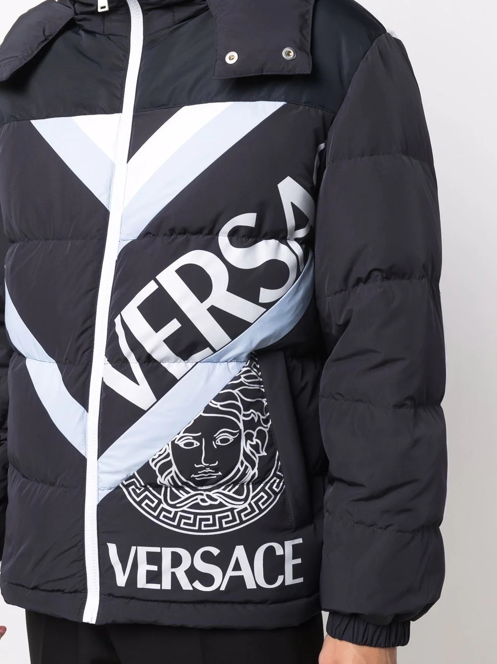 logo-print puffer jacket - 5