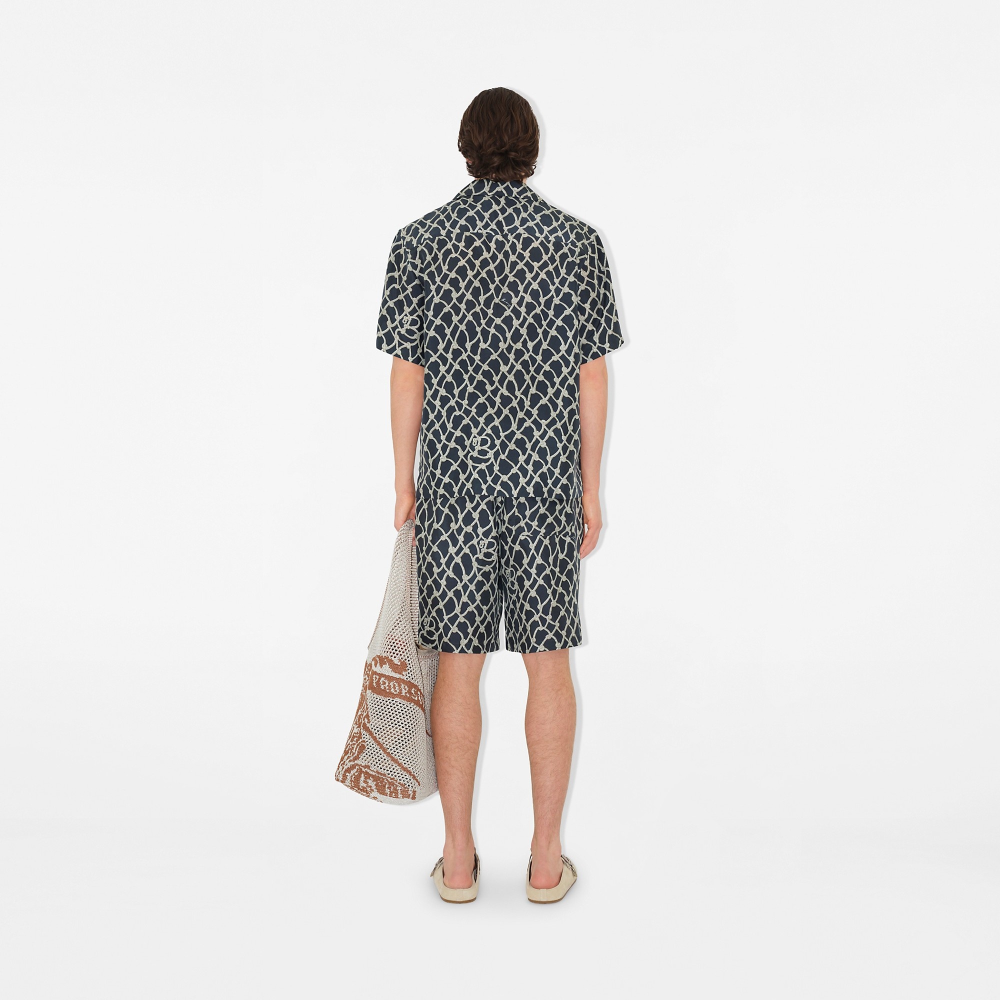 Relaxed Fit Knot Silk Shirt - 4