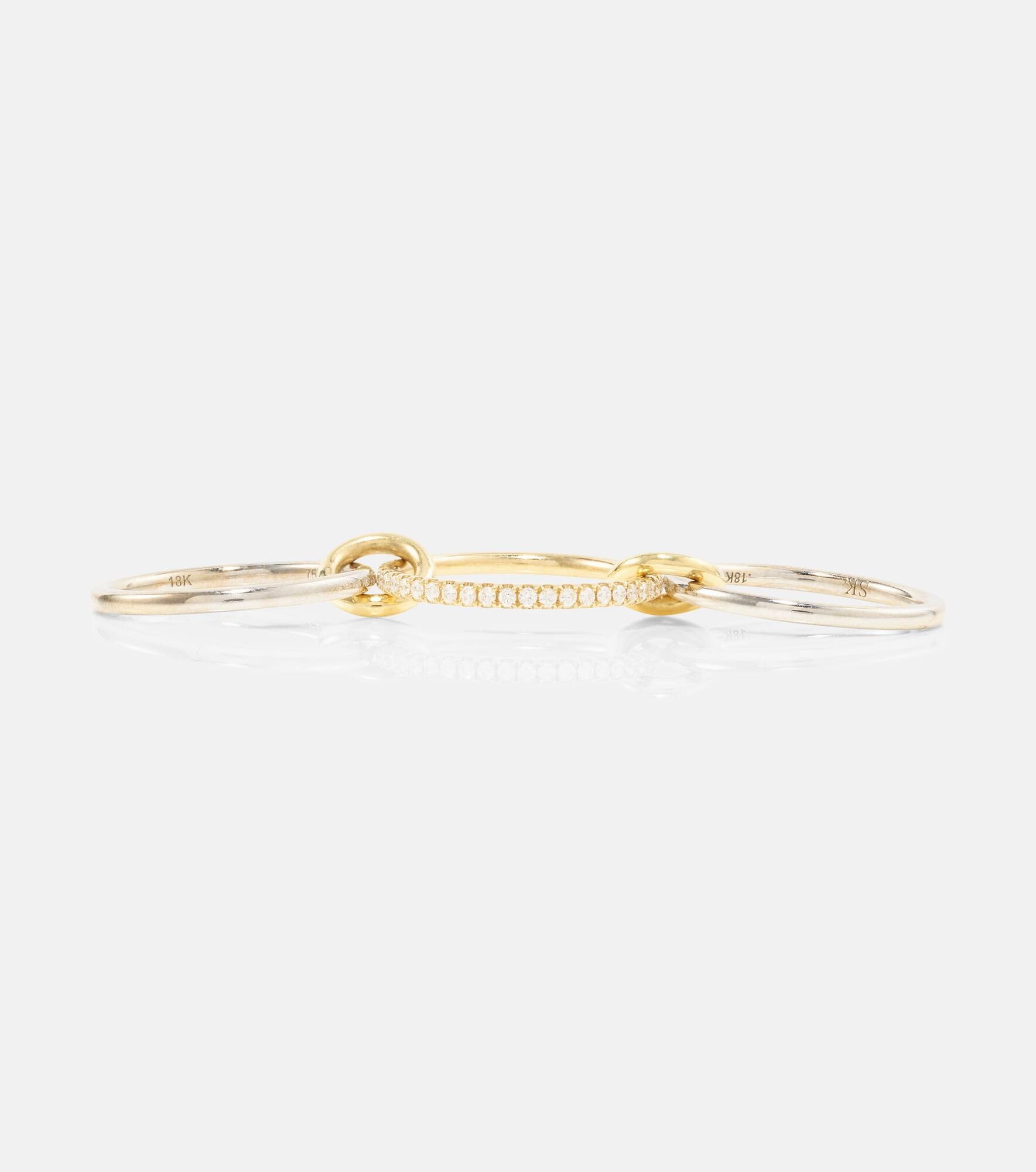 Sonny 18kt gold and white gold ring with diamonds - 2