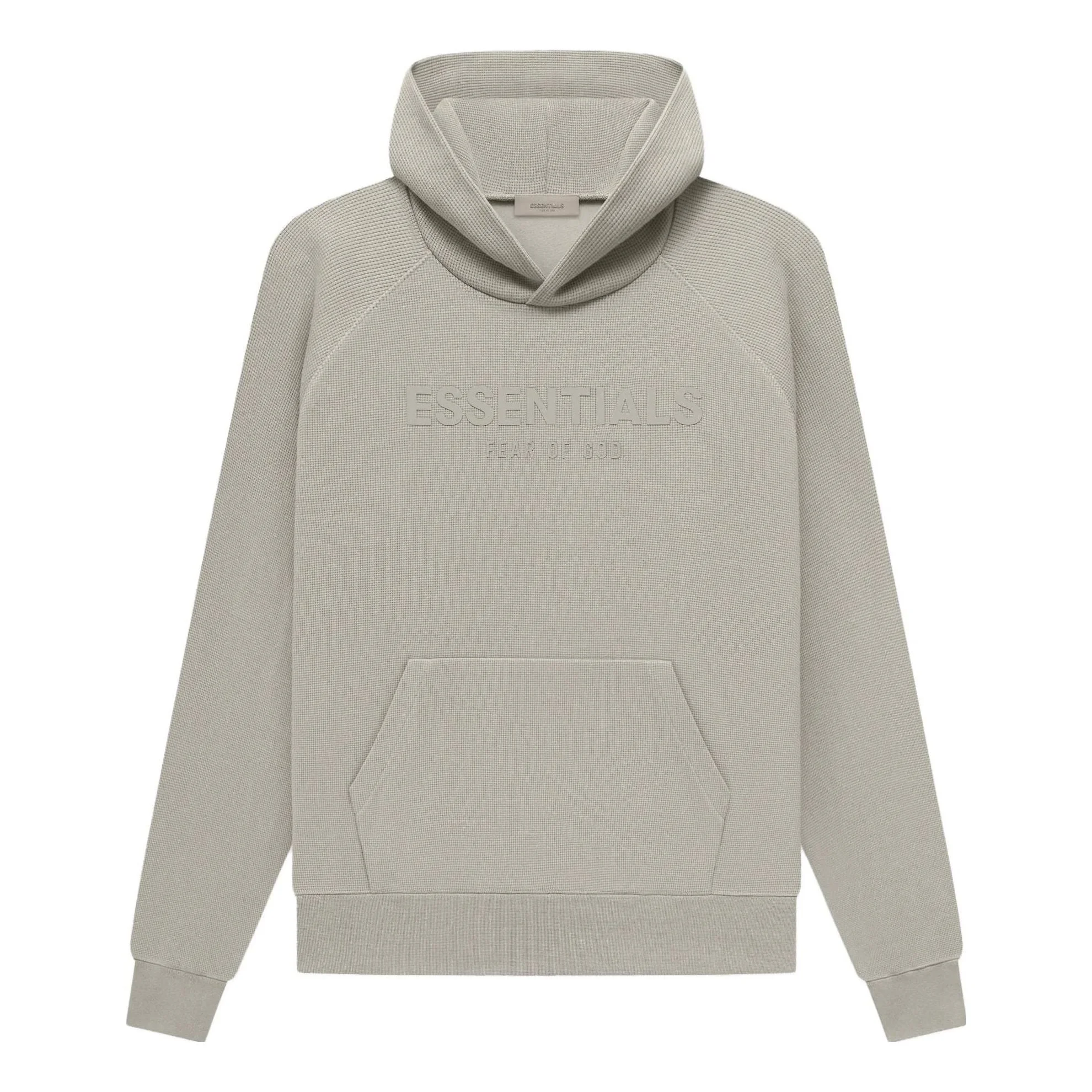 Fear of God Essentials SS23 Waffle Raglan Hoodie 'Seal' FOG-SS23-038 - 1