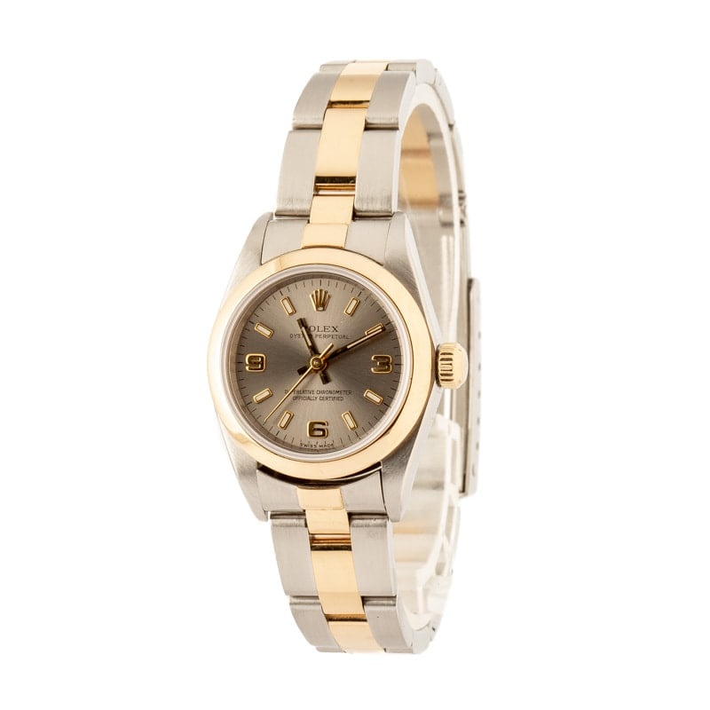 Ladies Rolex Oyster Perpetual Ref 76183 Slate Dial - 2