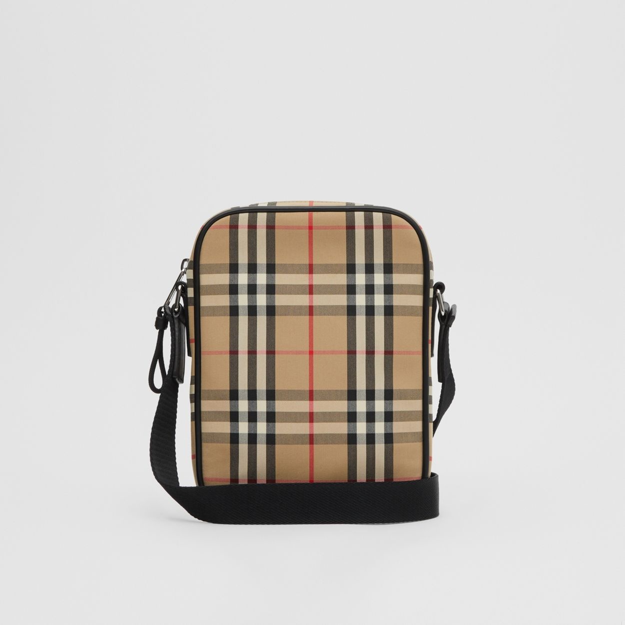 Vintage Check and Leather Crossbody Bag - 10