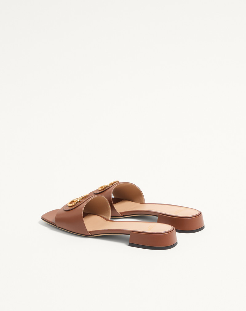 VLOGO SIGNATURE SLIDE SANDAL IN CALFSKIN 20MM 4