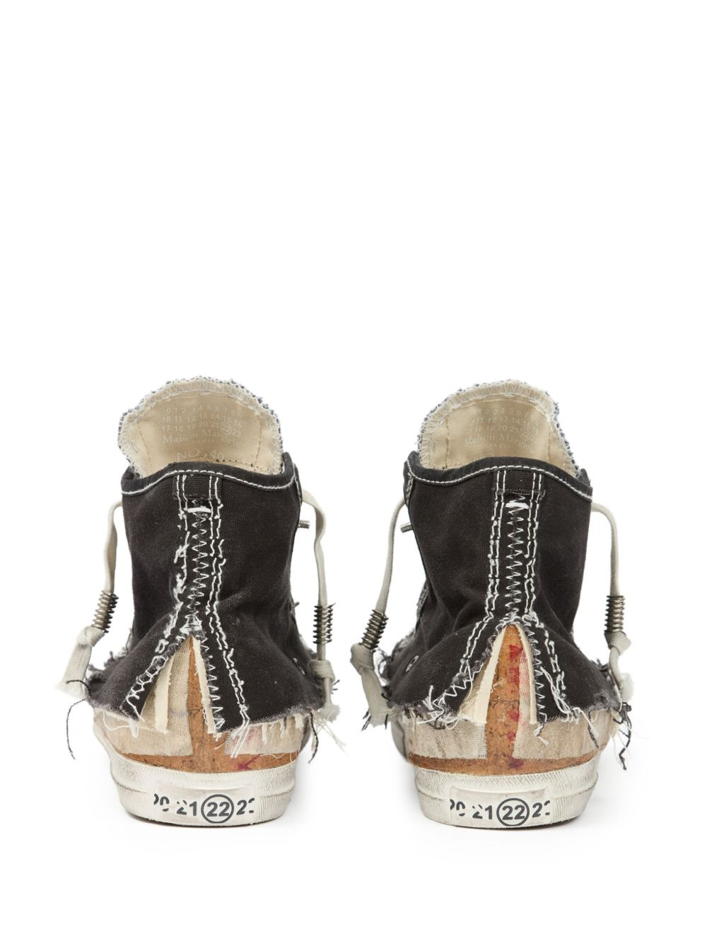 distressed high-top sneakers - 3
