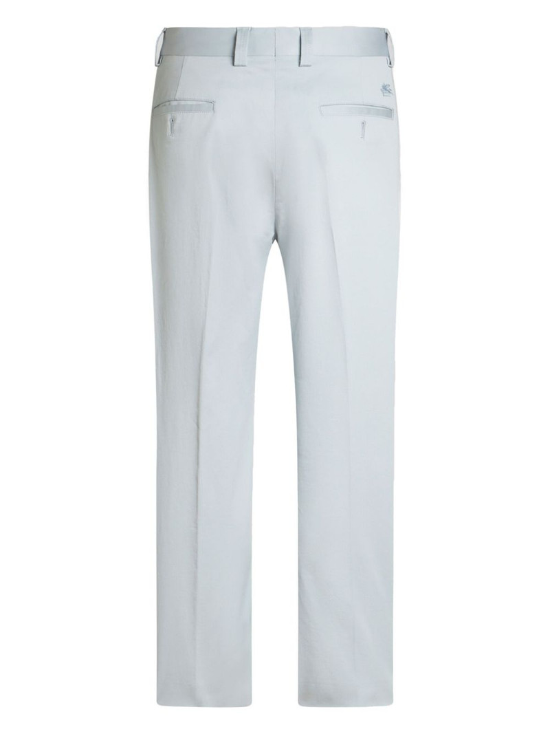 Etro pressed crease trousers outlook
