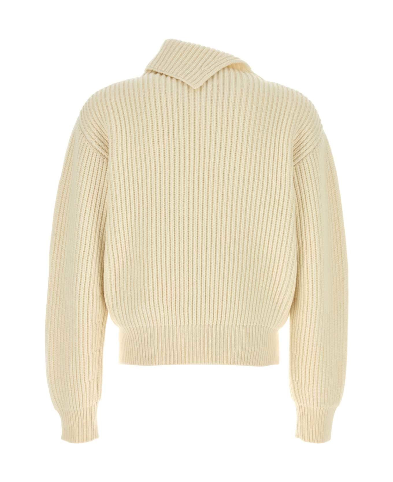 Ivory Wool Sweater - 2