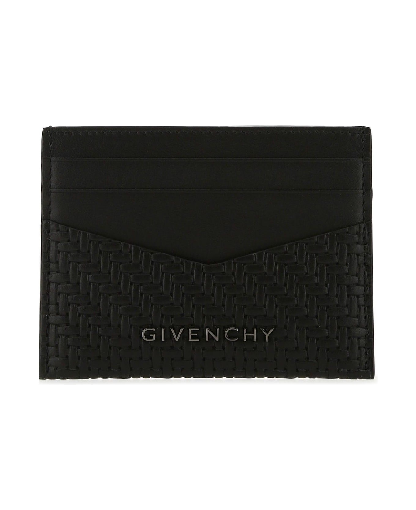 Black Leather Card Holder - 1