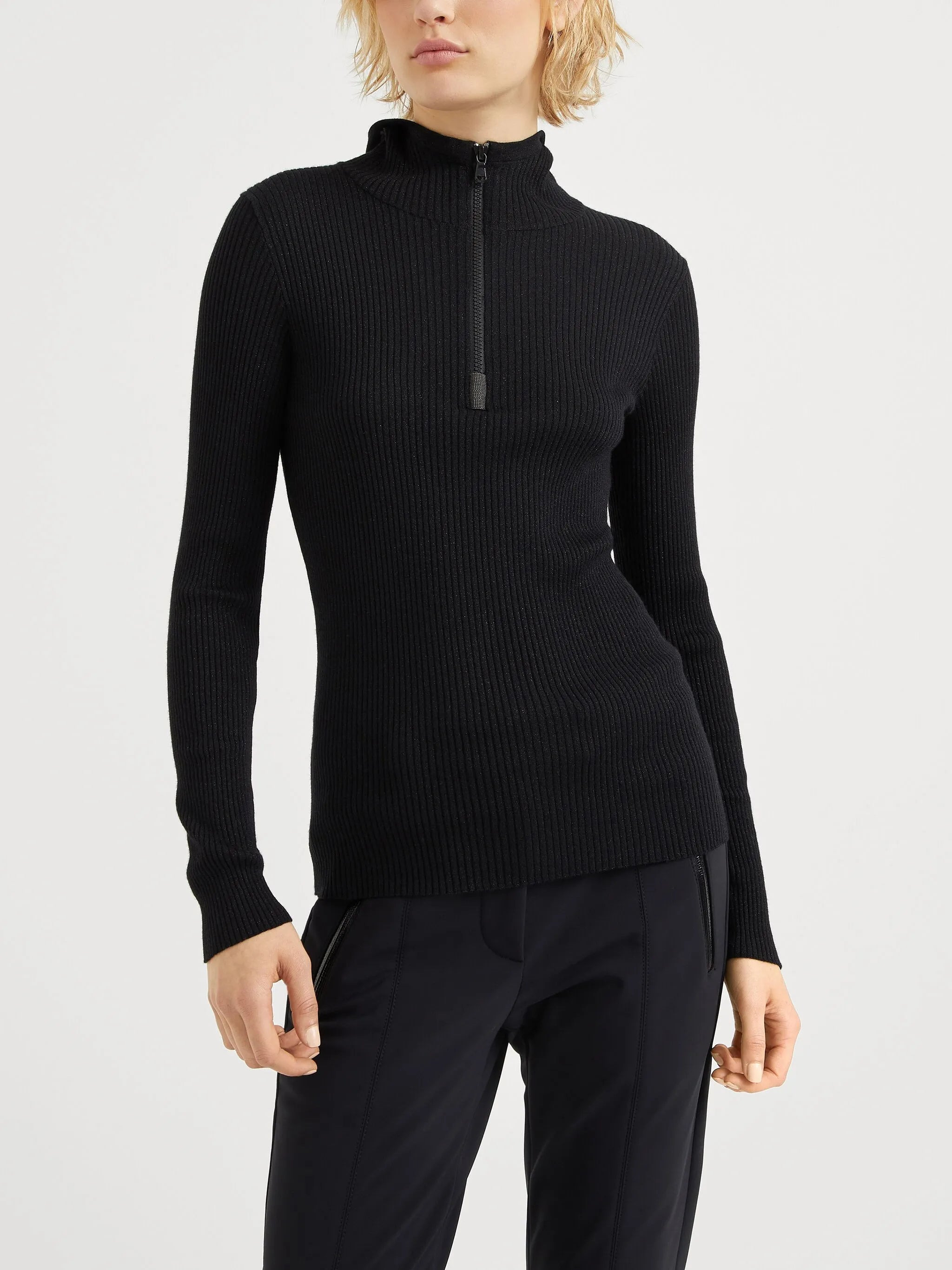 Brunello Cucinelli Hooded Ribbed Knit Sweater - 4