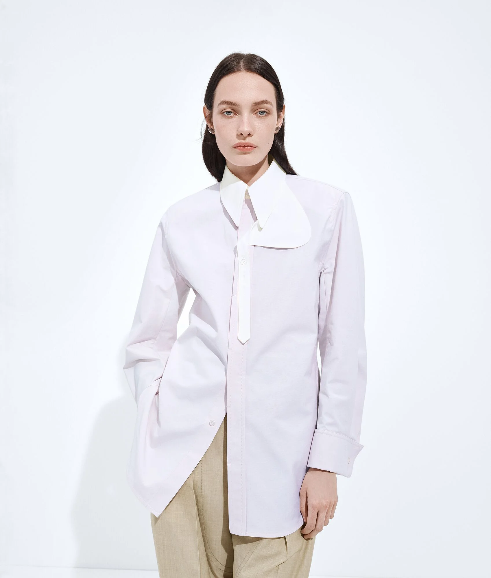 Cotton Oxford Belted Shirt - 1