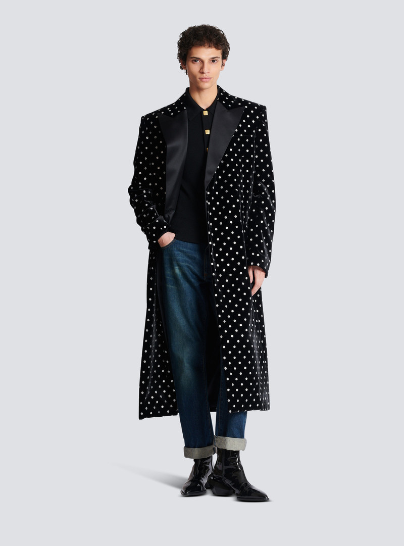 Balmain Wool PB buttoned polo shirt outlook