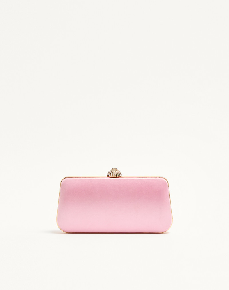 VALENTINO GARAVANI CARRY SECRETS SATIN MINAUDIERE WITH FLORAL PATTERN EMBROIDERY 5