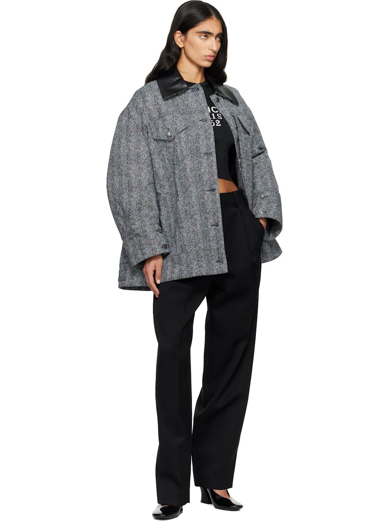 Givenchy Black Slashed Double Pleat Trousers outlook