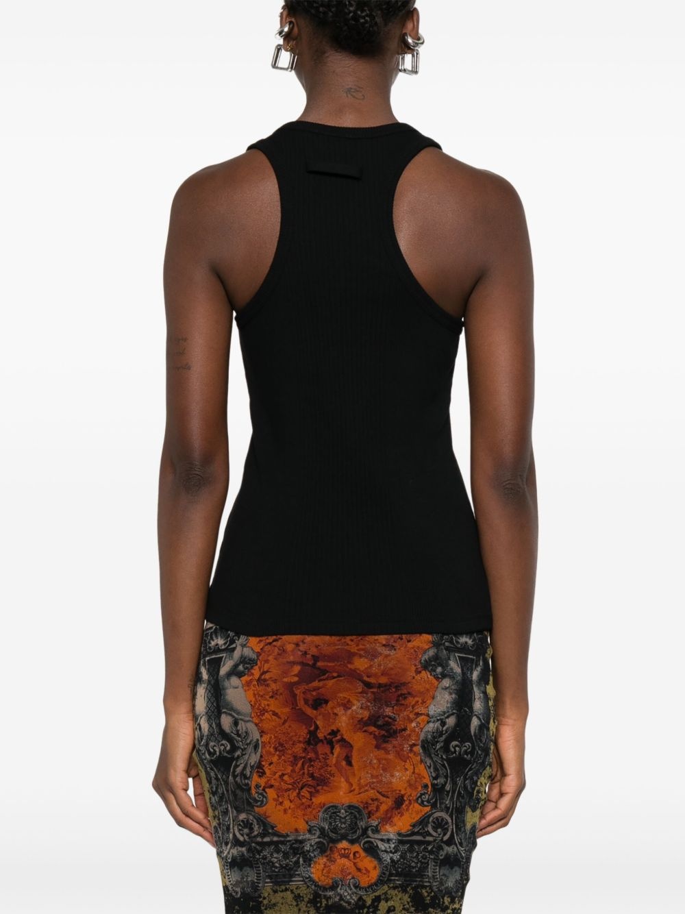 sleeveless ribbed top - 4