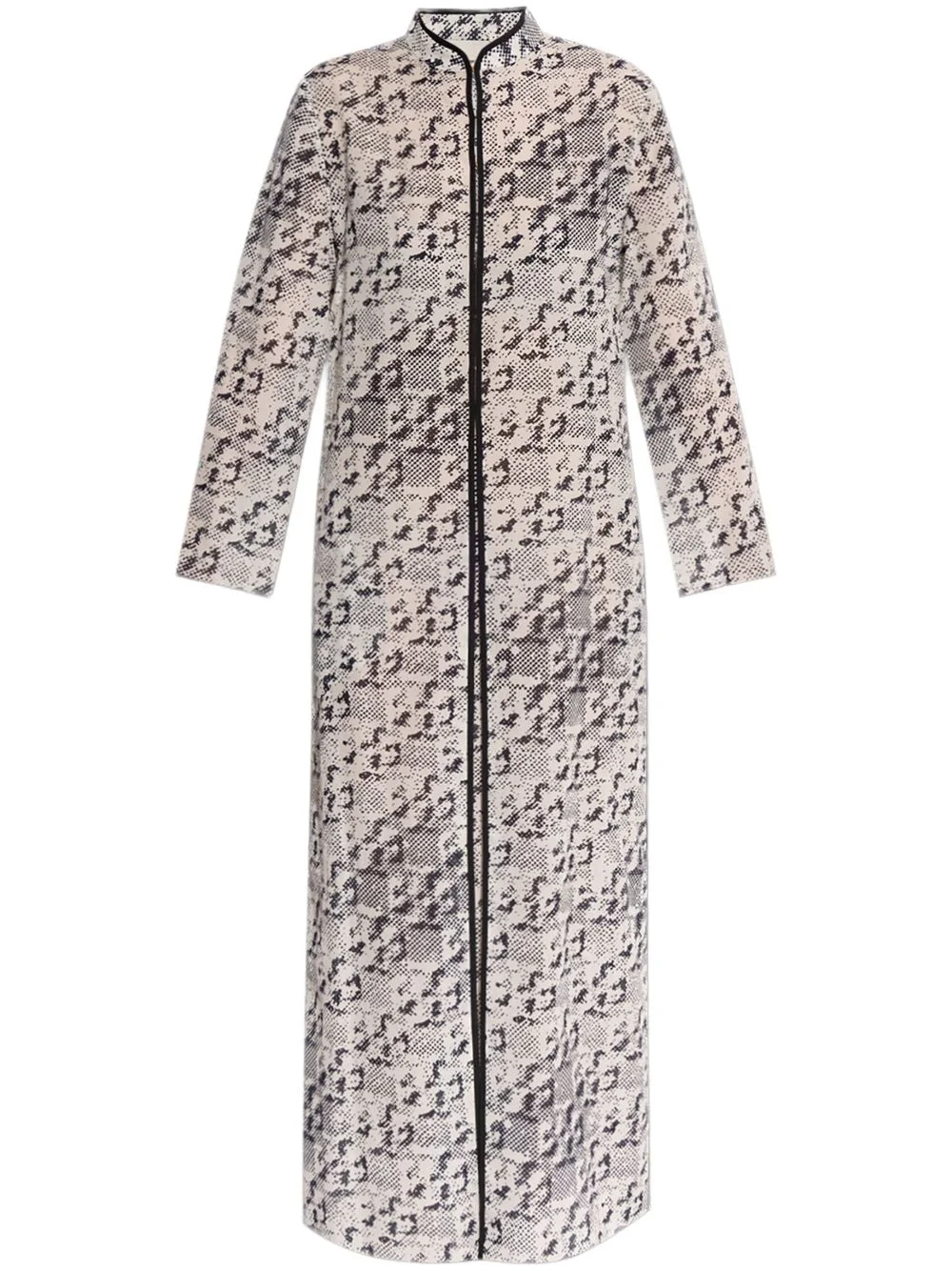 patterned midi dress - 1