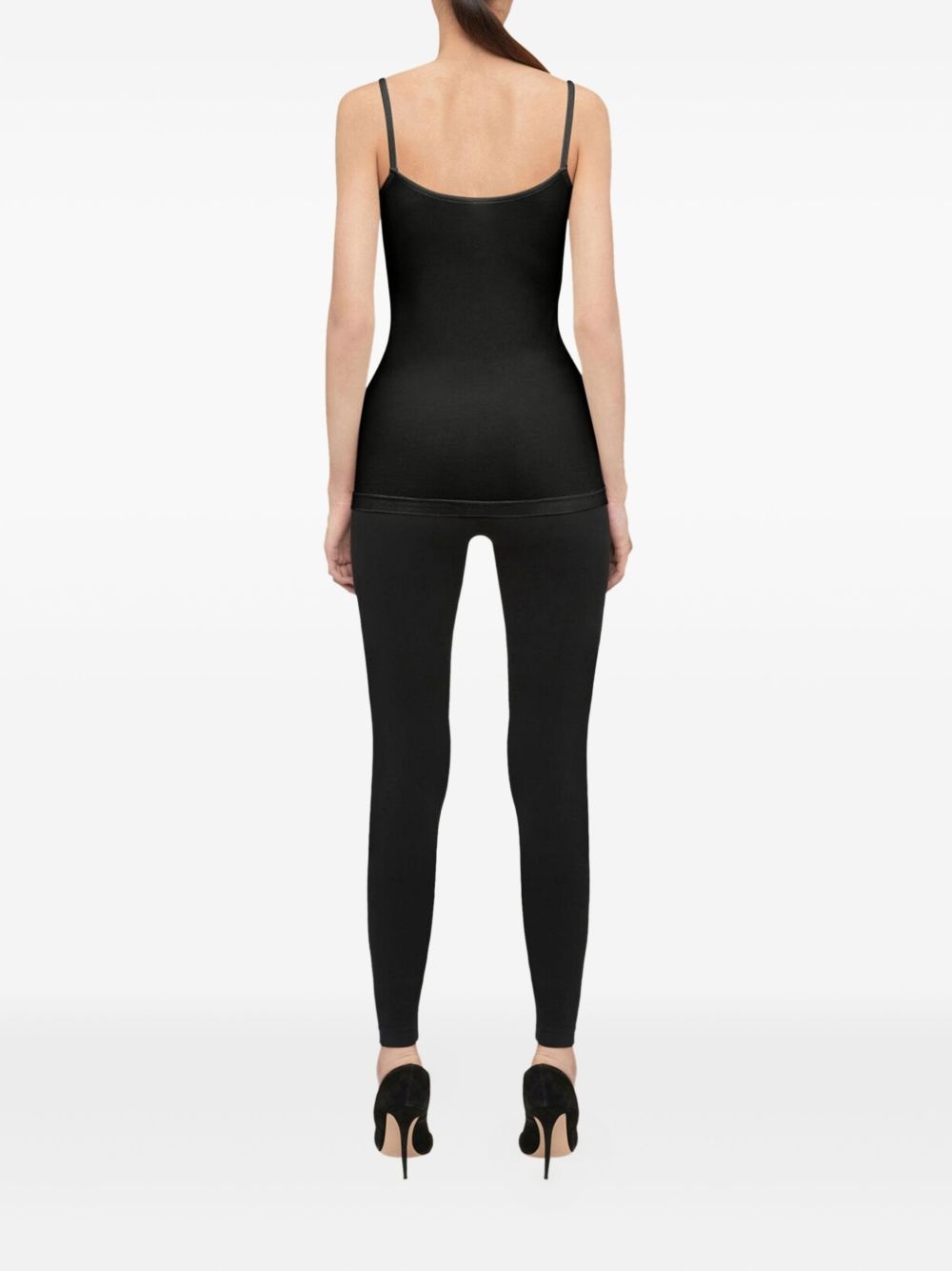 spaghetti-strap jersey top - 3