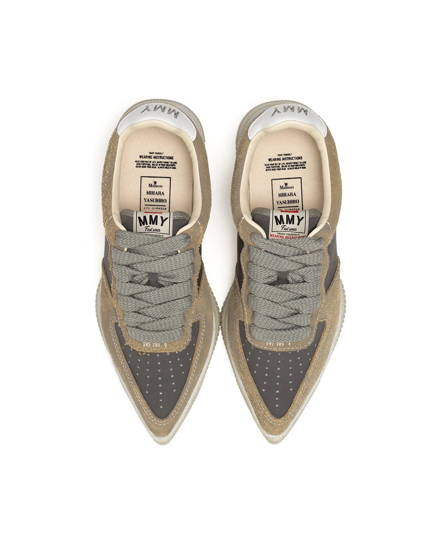 "ROSY" OG Sole Mix Material Low-top Sneaker - 1