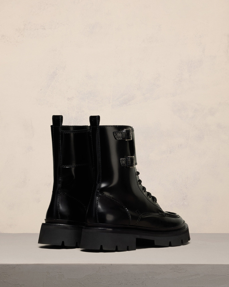 LACE-UP DOUBLE STRAPS BOOTS 4