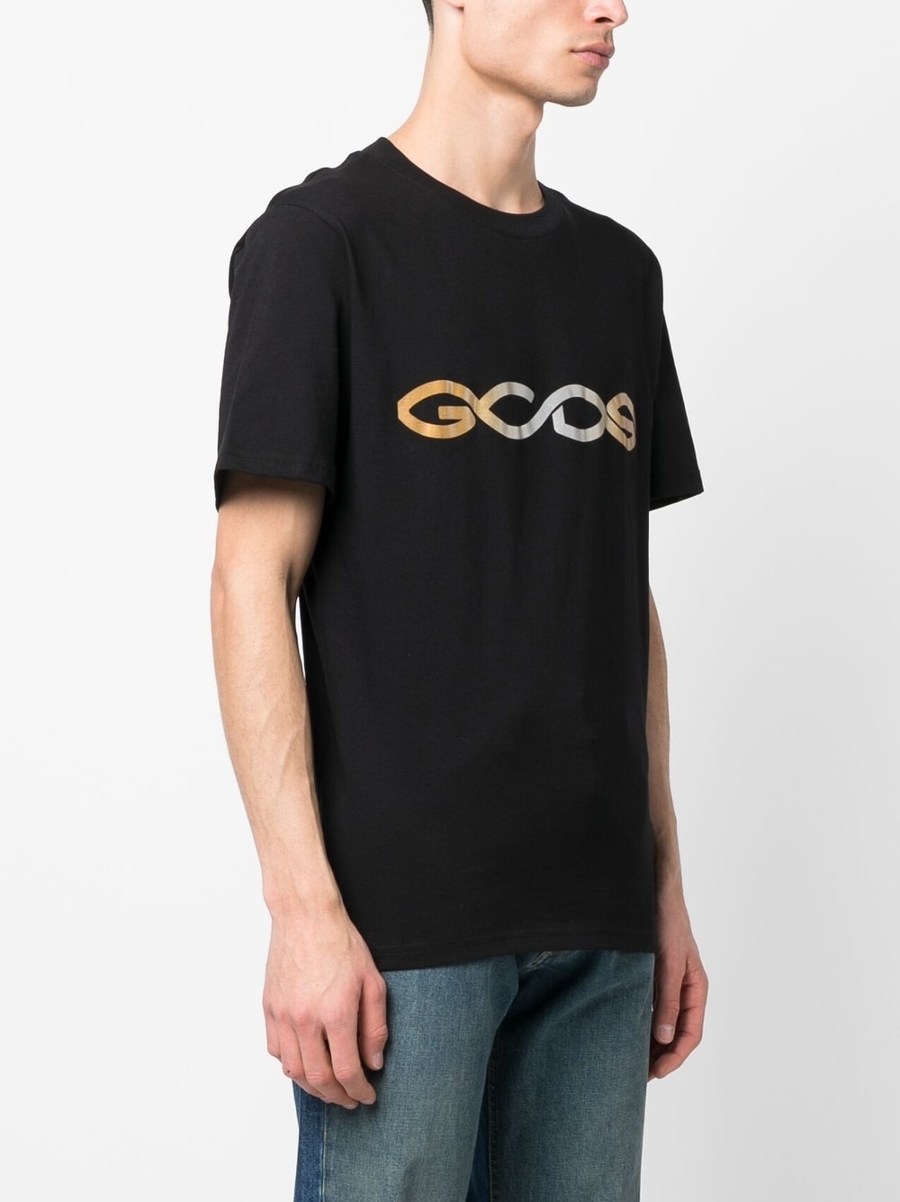 logo-print cotton T-shirt - 3