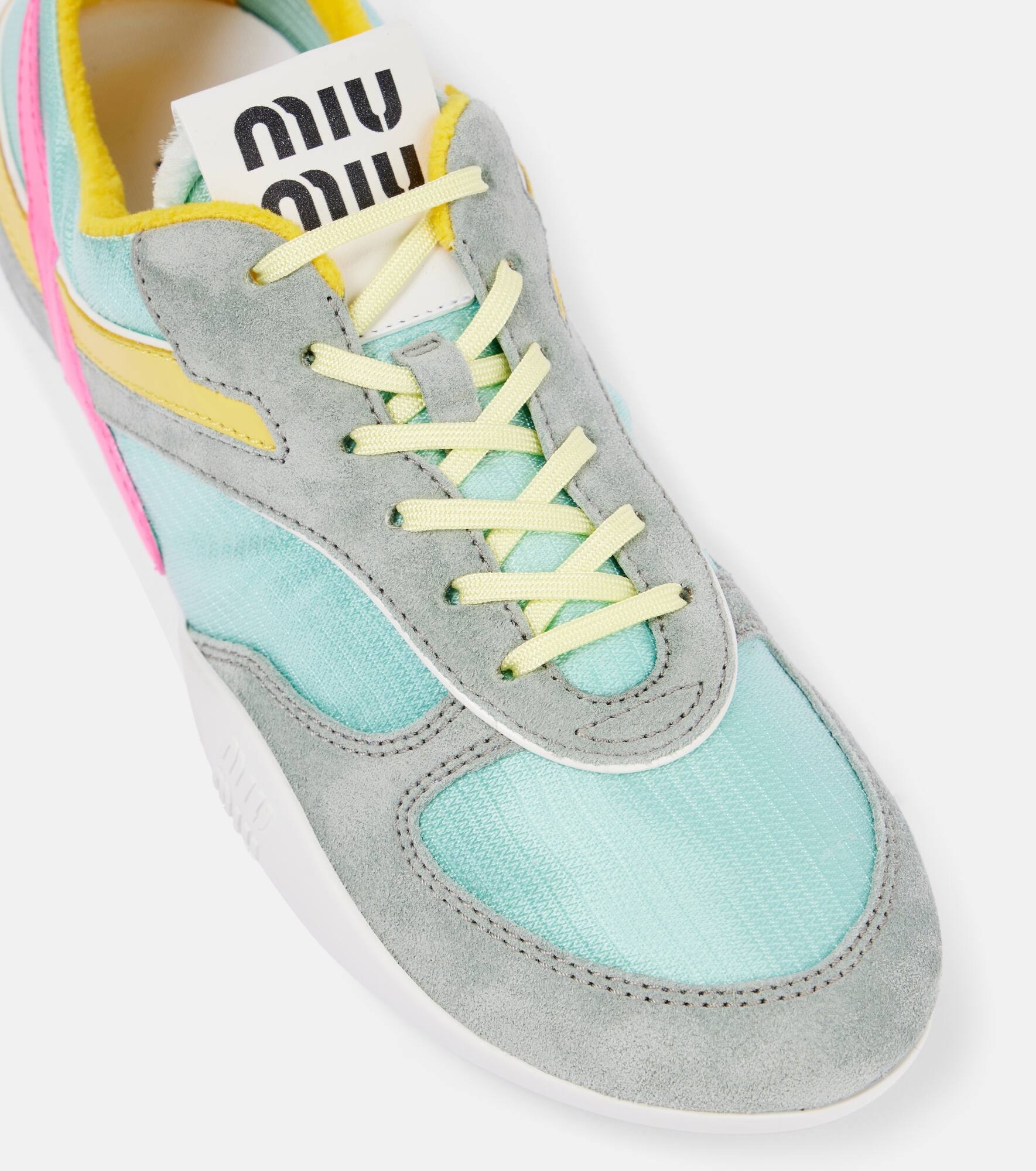 Gymnasium suede and technical sneakers - 5