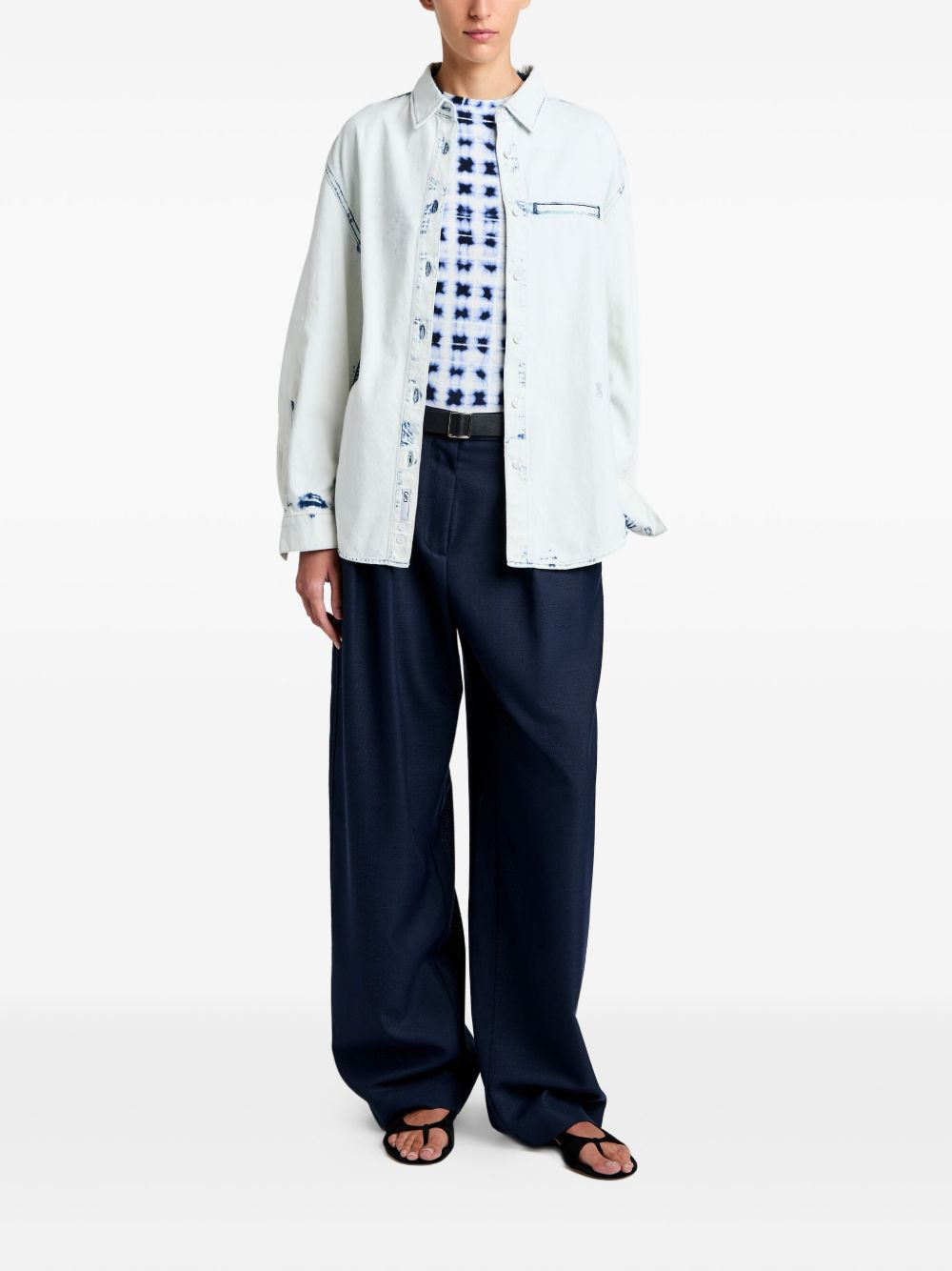 Kruger bleach-effect denim shirt - 2
