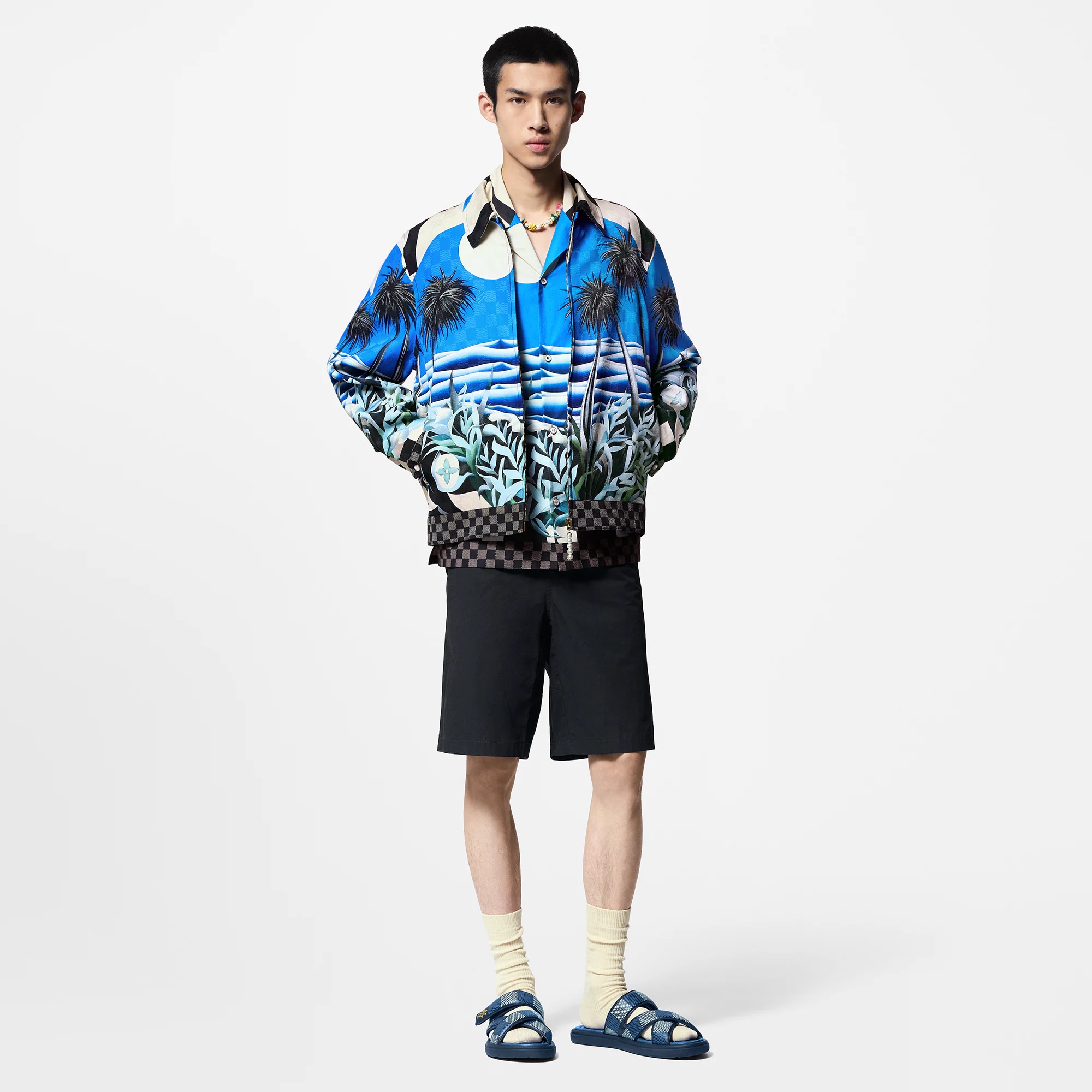 Printed Viscose Blouson - 4