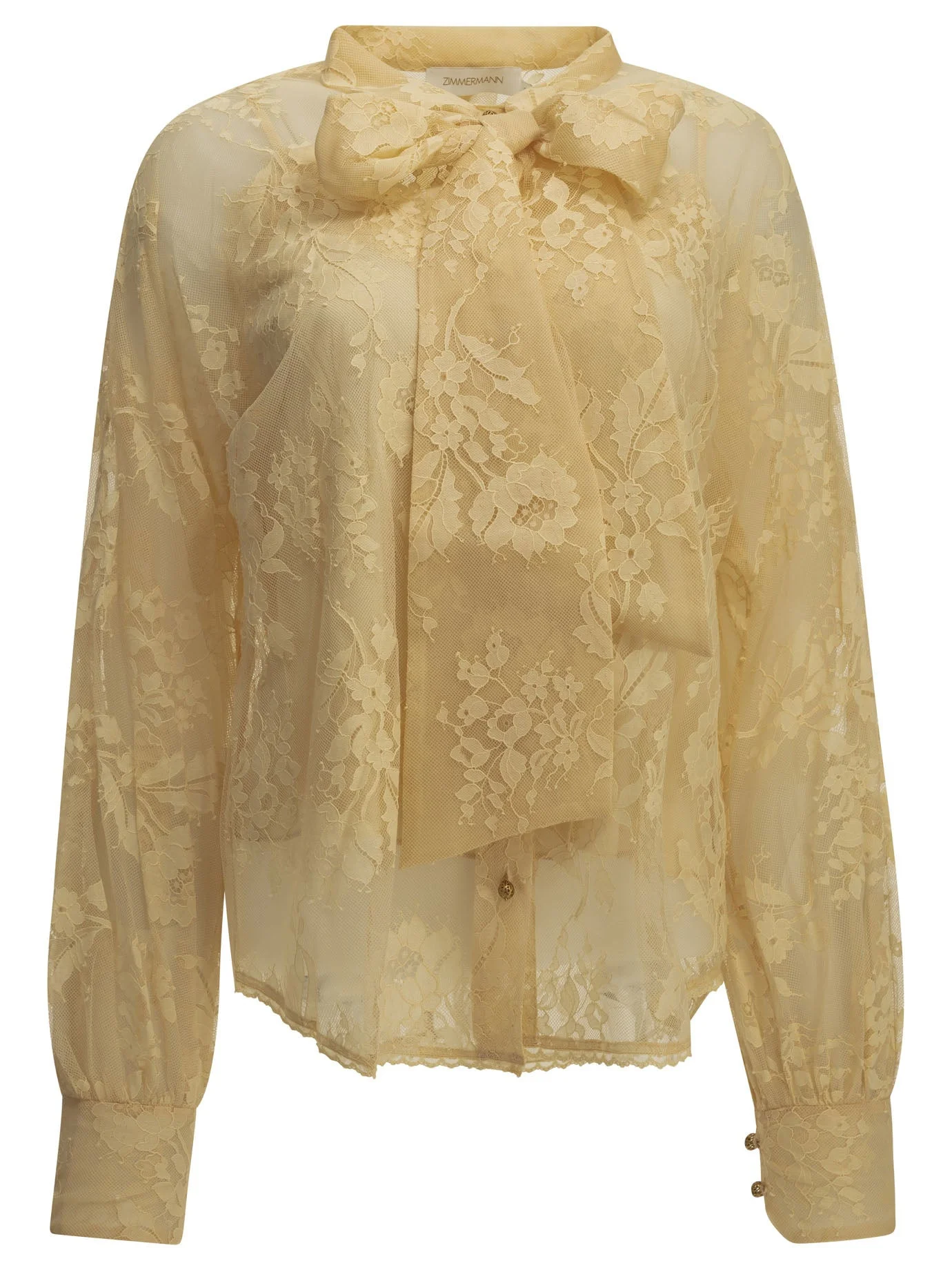 Zimmermann Lace Blouse Beige Women - 1