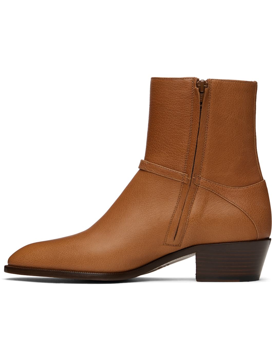 Tan Pat Boots - 3