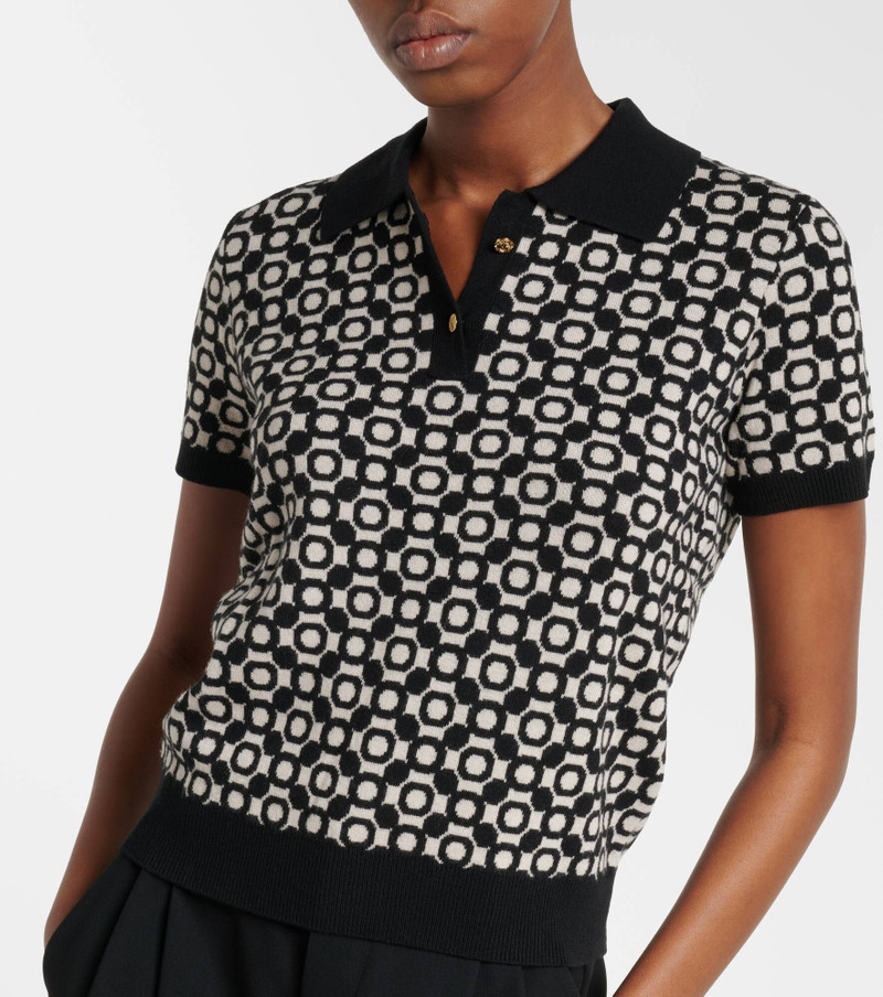 Medera wool jacquard polo sweater 3