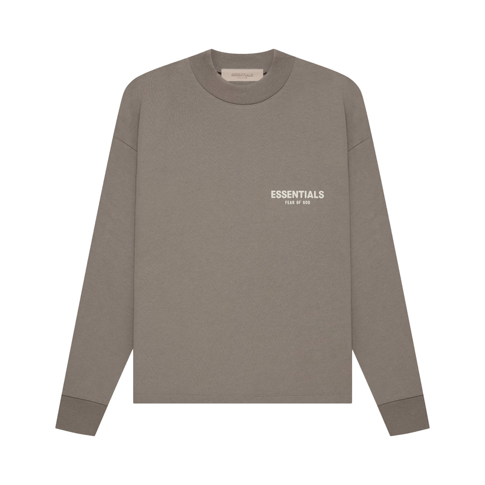 Buy XXL Fear Of God ESSENTIALS Kids Desert Taupe Long Sleeve T-Shirt