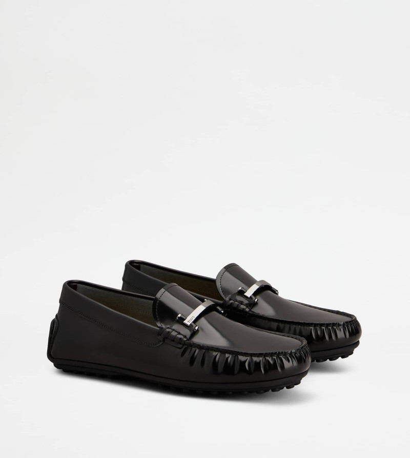 CITY GOMMINO DRIVING SHOES IN LEATHER - BLACK 2