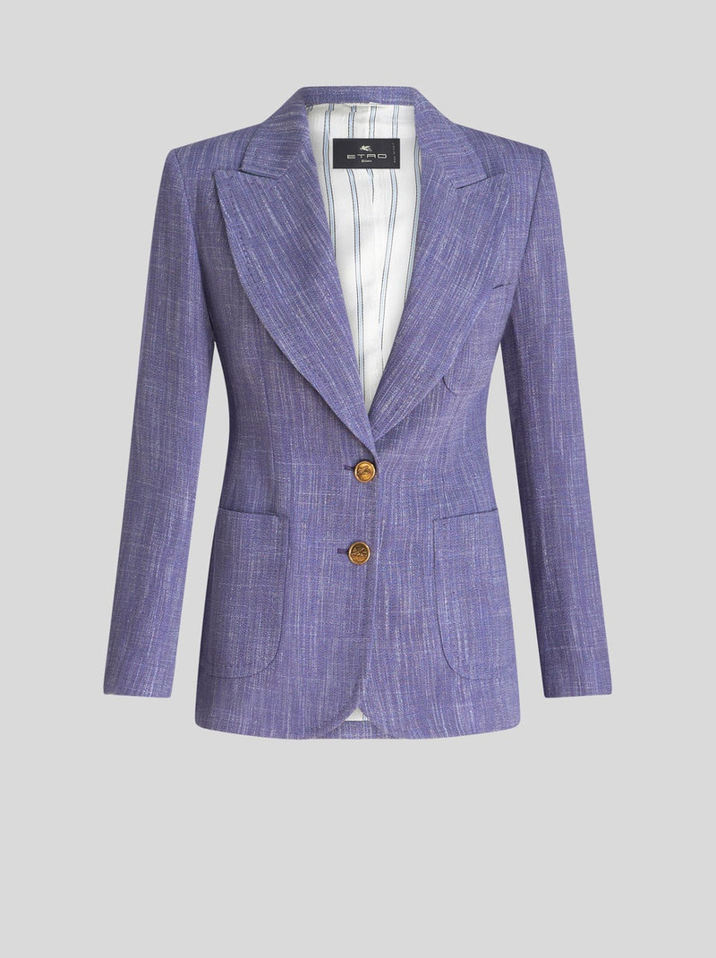 SLUB FABRIC JACKET - 1