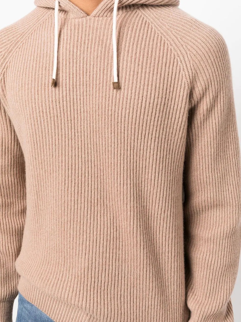 cashmere ribbed hoodie - 5