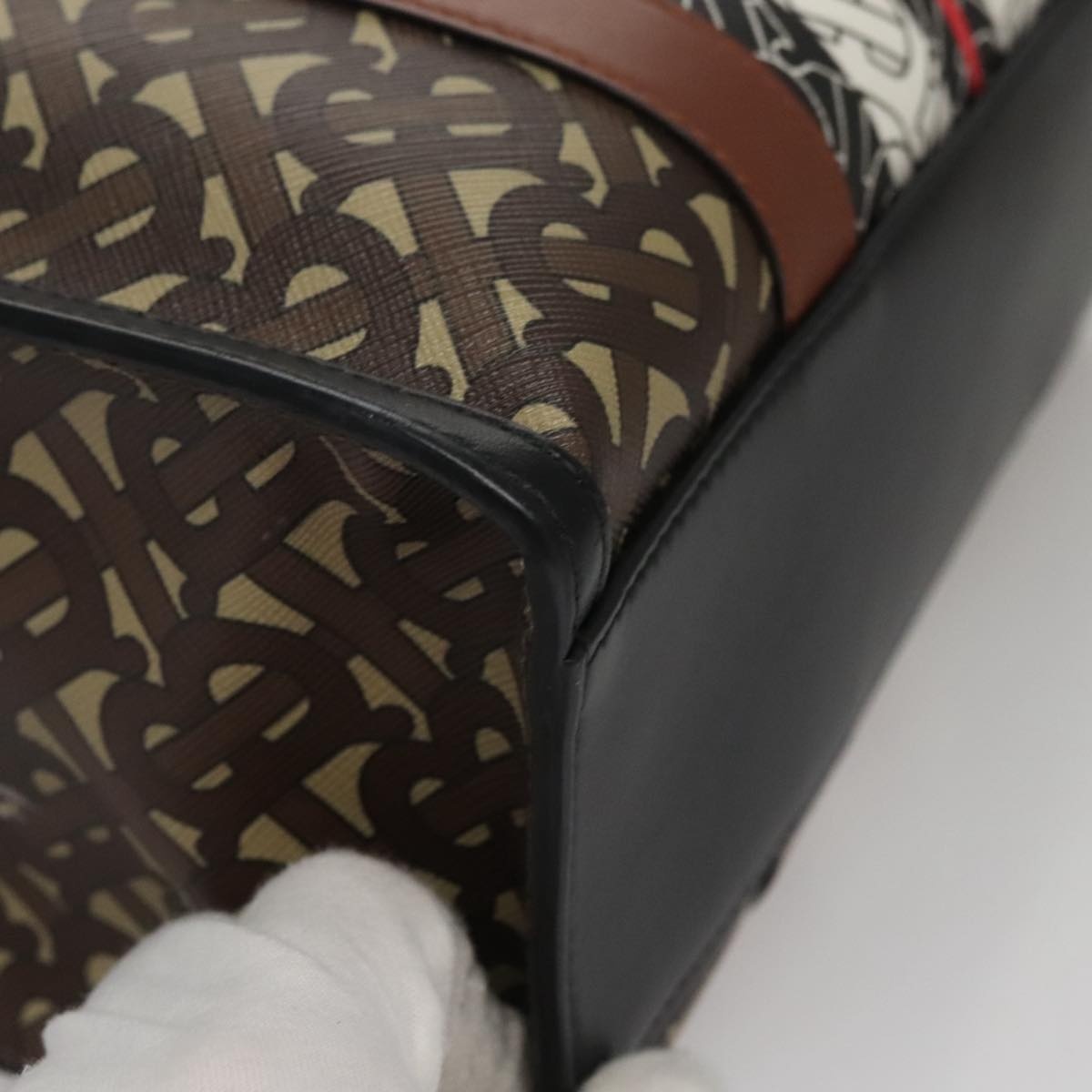 Burberry Tote Bag Pvc Brown - 10