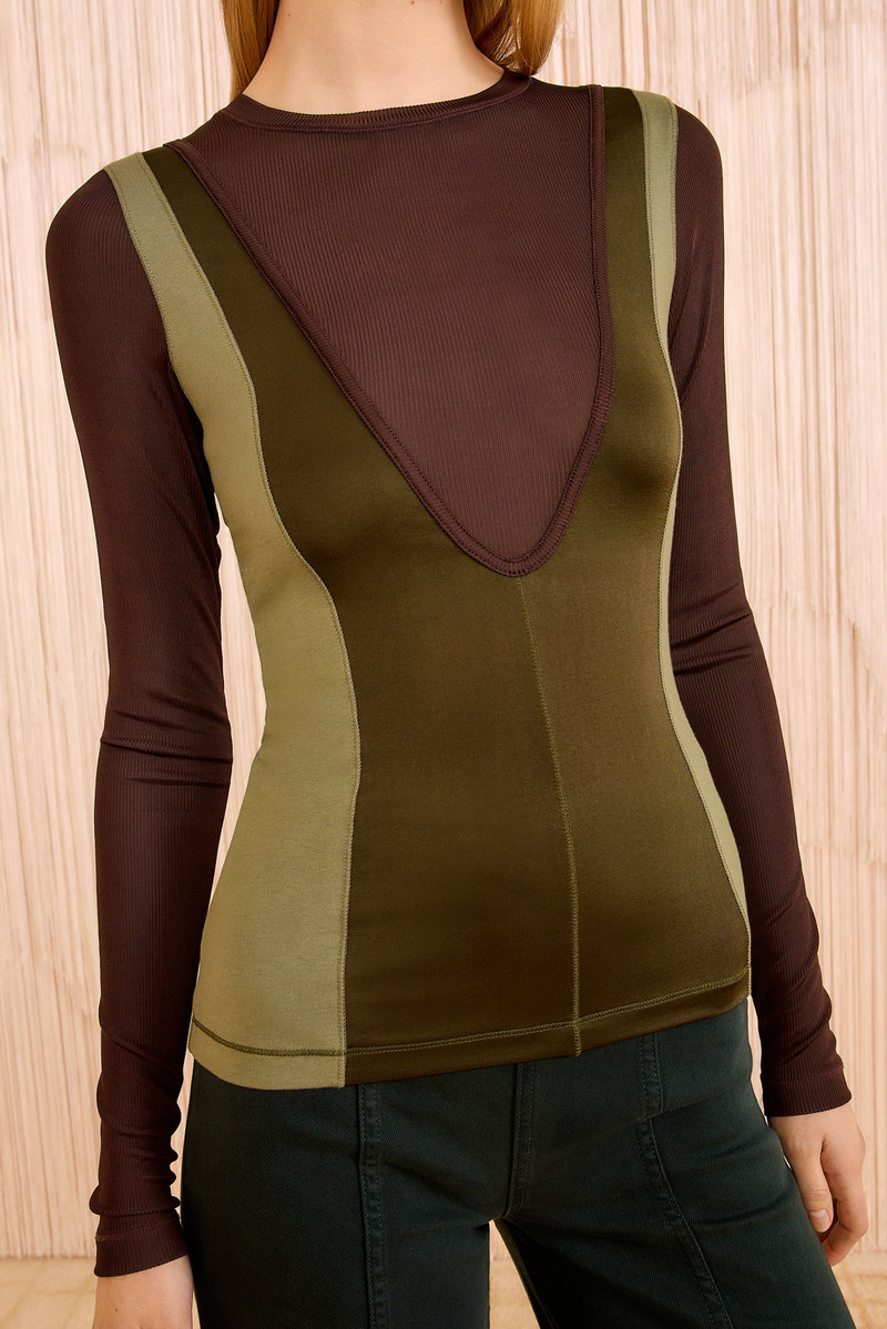 ULLA JOHNSON Annete Jersey Long SleeveTop outlook