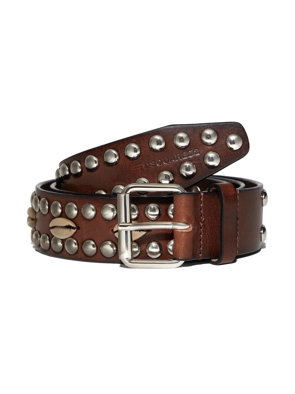 stud detailing leather belt - 3