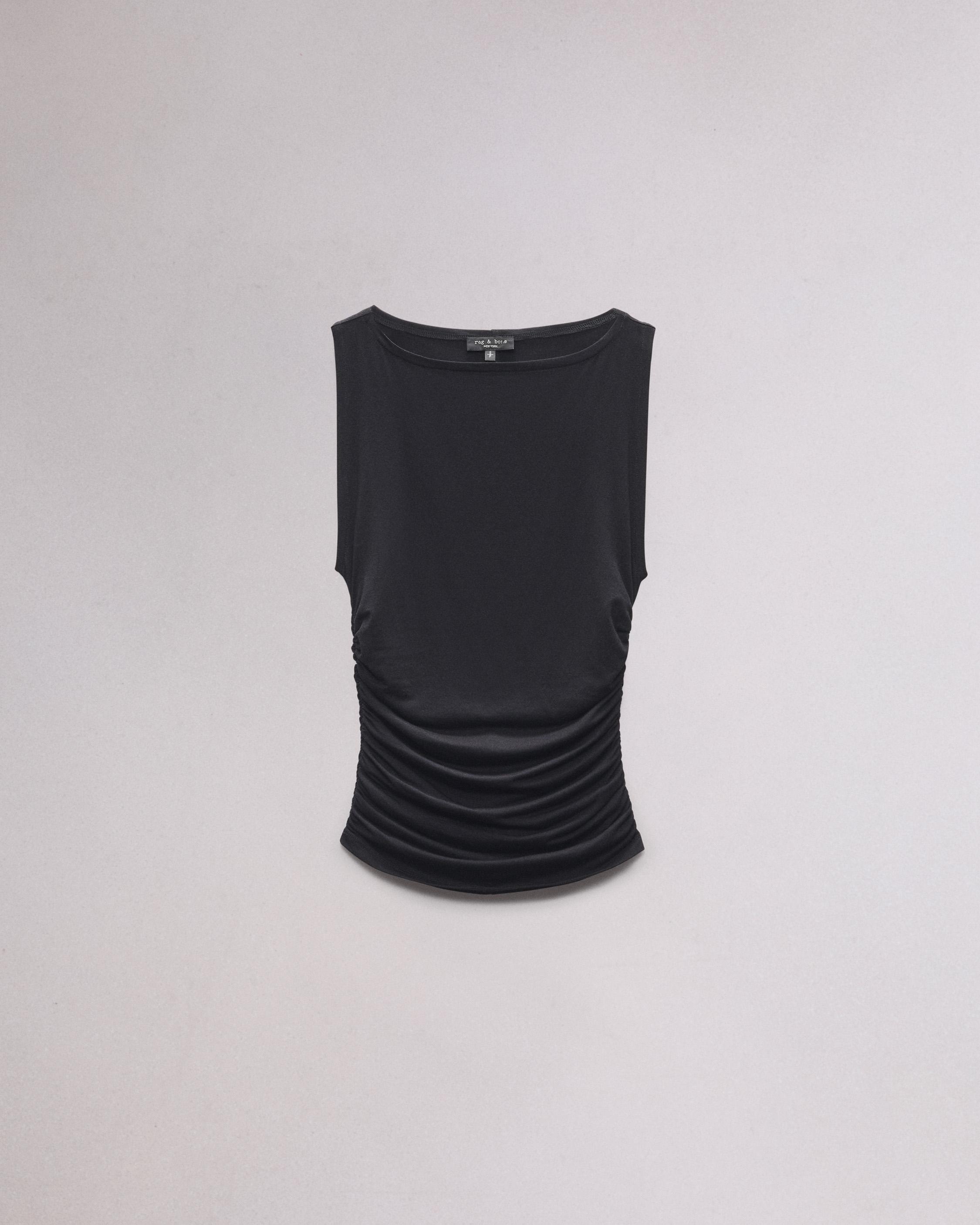 rag bone Luca Shirred Tank REVERSIBLE