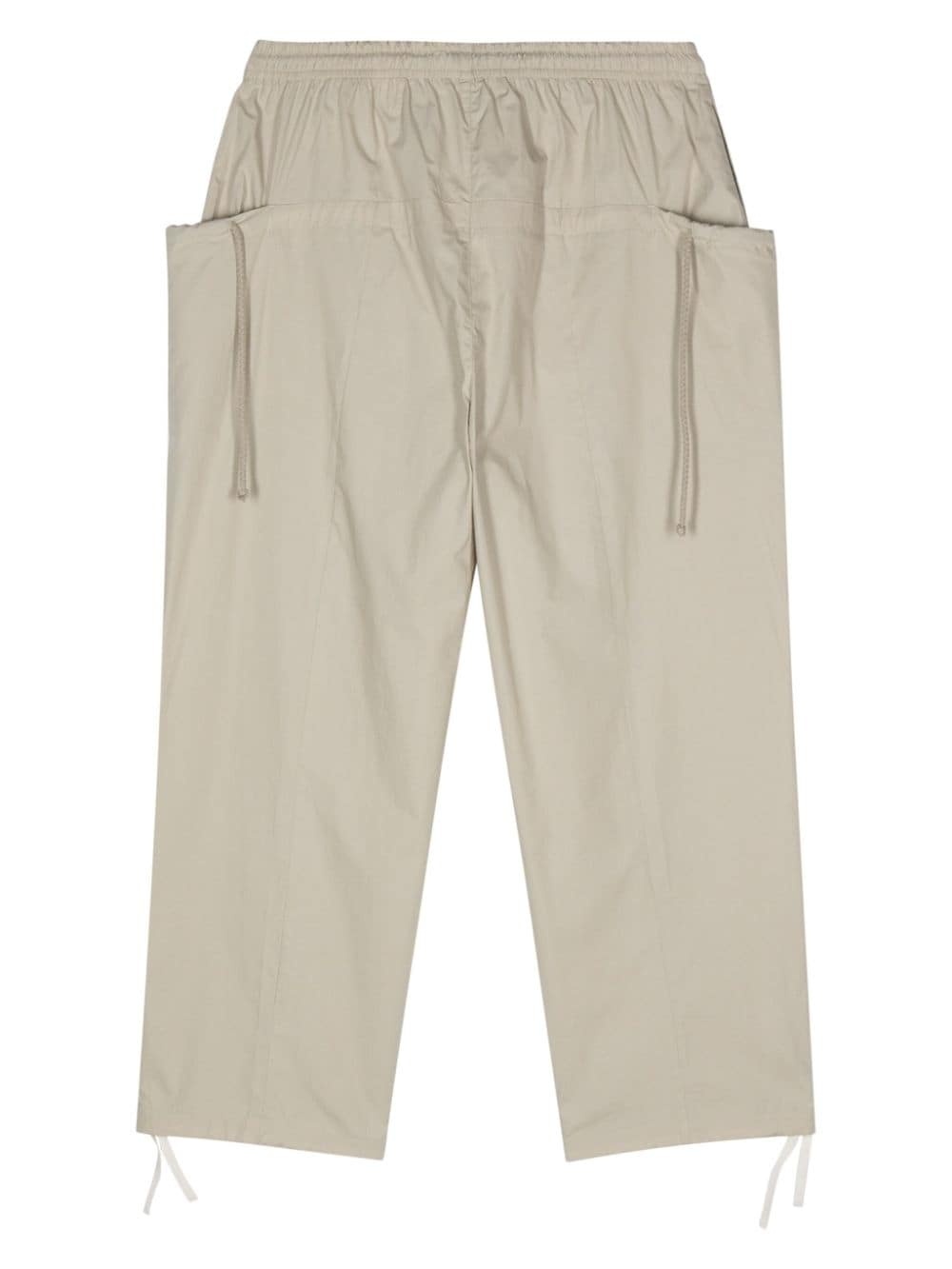 poplin cropped trousers - 2