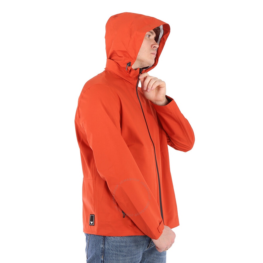 Emporio Armani Orange Water-repellent Travel Windbreaker Jacket - 2