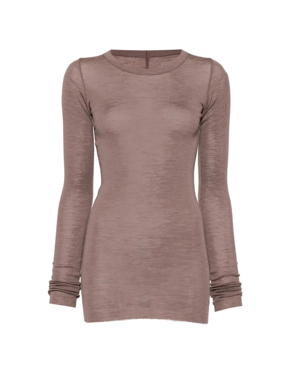 ribbed long-sleeves T-shirt - 1