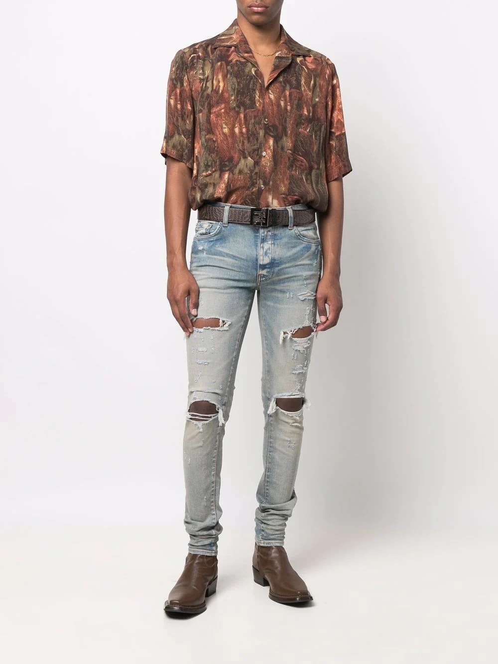 distressed skinny jeans - 2
