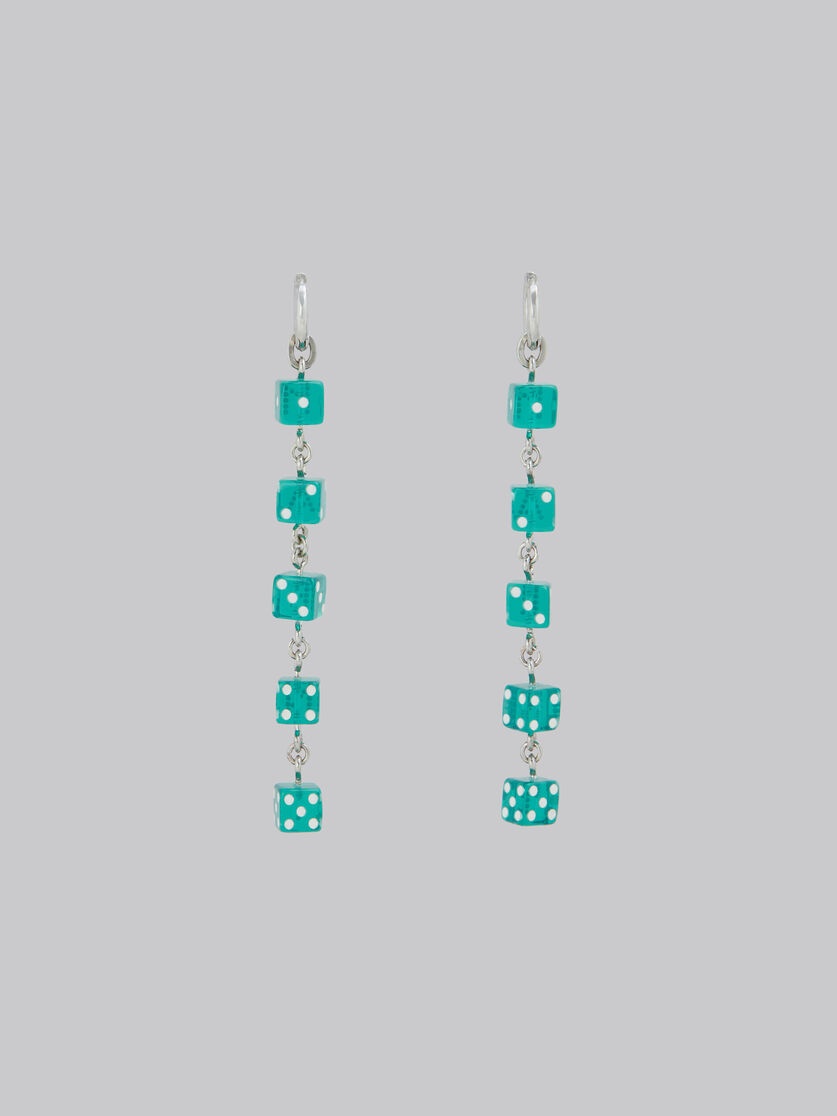 RESIN DICE DROP EARRINGS - 3