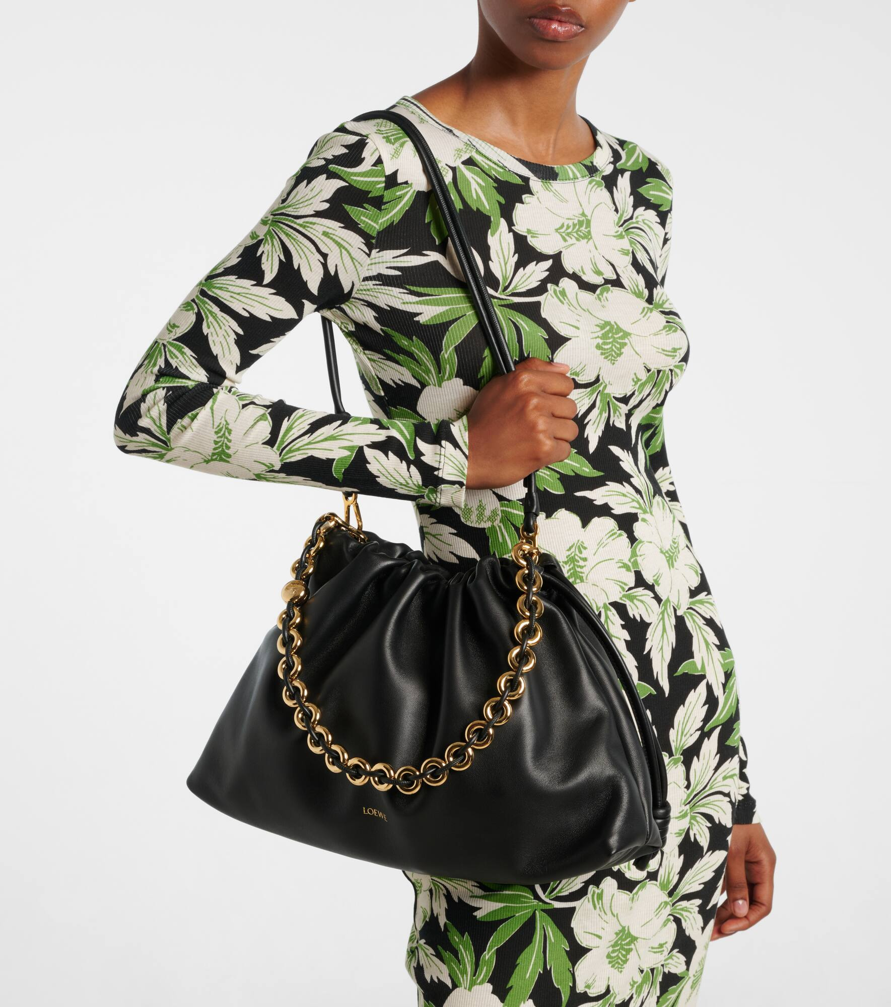 Flamenco Large leather shoulder bag - 2
