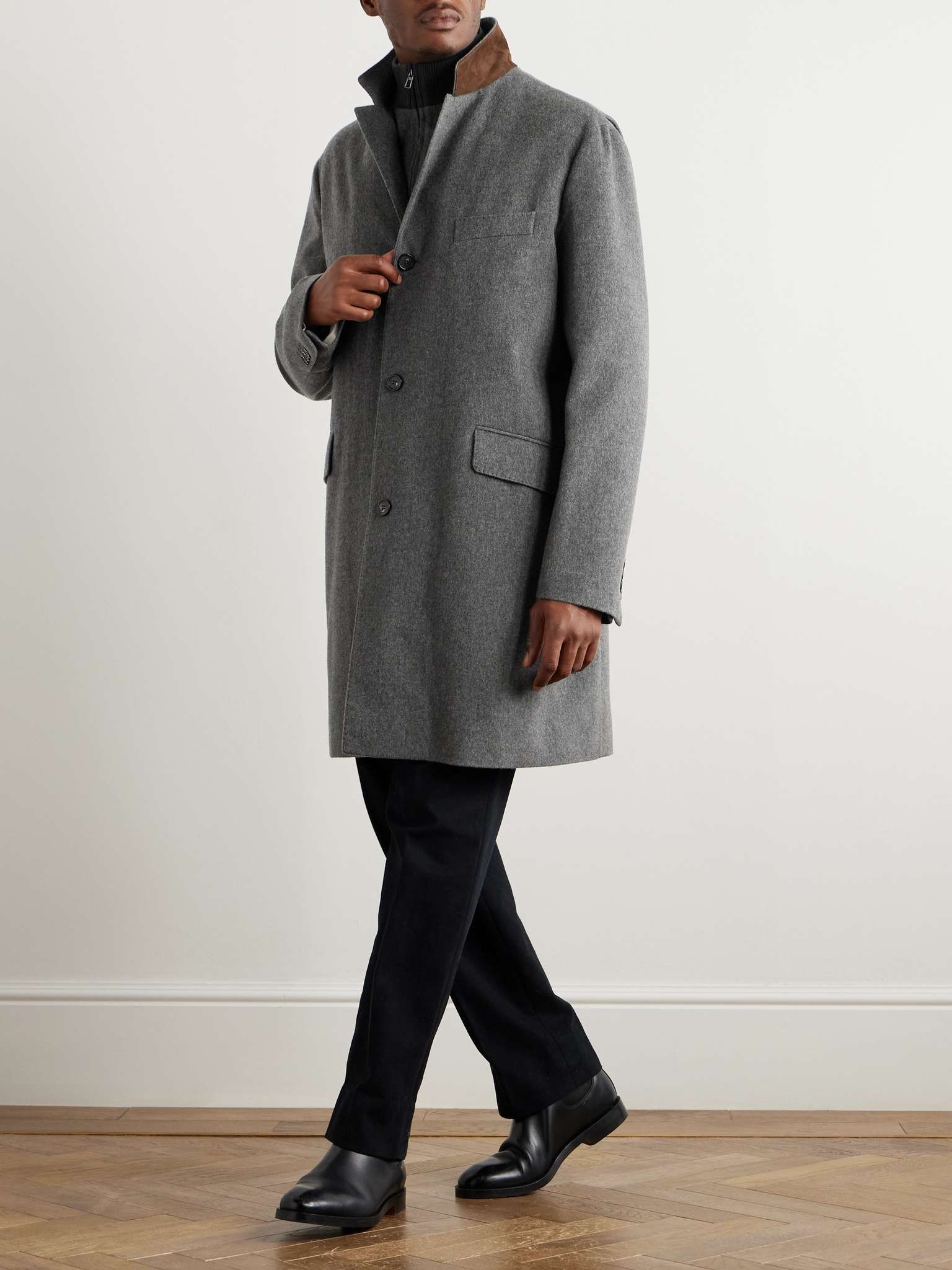 Martingala Suede-Trimmed Storm System® Cashmere Coat - 2