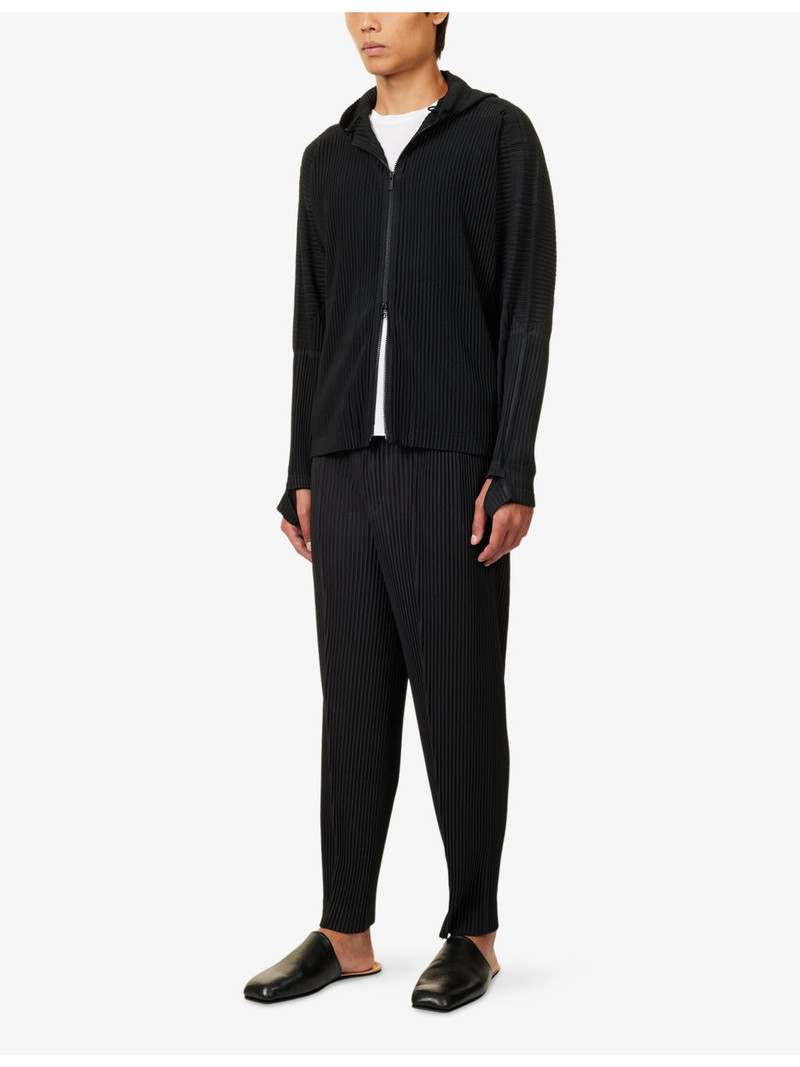 ISSEY MIYAKE July Pleated Woven Hoodie outlook
